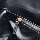 PRADA Hand Bag Leather Black Gold Auth 184974SV-26