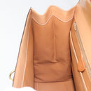 CELINE Macadam Canvas Hand Bag PVC Leather Brown Gold Auth 184975V-22
