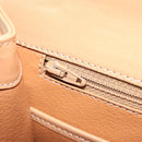 CELINE Macadam Canvas Hand Bag PVC Leather Brown Gold Auth 184975V-23
