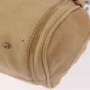 Chloe Paddington Hand Bag Leather Beige Silver Auth 184977A-14