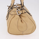 Chloe Paddington Hand Bag Leather Beige Silver Auth 184977A-5