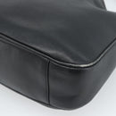 GUCCI Bamboe Schoudertas Leer 2-weg Zwart Goud 001 1998 1638 Auth 184979-16