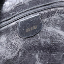 GUCCI Bamboe Schoudertas Leer 2-weg Zwart Goud 001 1998 1638 Auth 184979-18