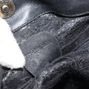 GUCCI Bamboe Schoudertas Leer 2-weg Zwart Goud 001 1998 1638 Auth 184979-12