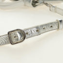 Christian Dior Hand Bag Leather 2way Silver Auth 184980V-10