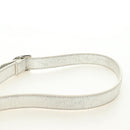 Christian Dior Hand Bag Leather 2way Silver Auth 184980V-11
