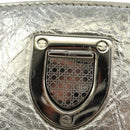 Christian Dior Hand Bag Leather 2way Silver Auth 184980V-19