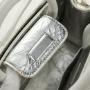 Christian Dior Hand Bag Leather 2way Silver Auth 184980V-23