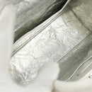 Christian Dior Hand Bag Leather 2way Silver Auth 184980V-24
