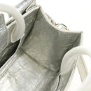 Christian Dior Hand Bag Leather 2way Silver Auth 184980V-25