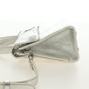 Christian Dior Hand Bag Leather 2way Silver Auth 184980V-4