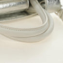 Christian Dior Hand Bag Leather 2way Silver Auth 184980V-7