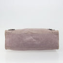 BALENCIAGA The City Hand Bag Leather 2way Purple 115748 Auth 184981SM-11