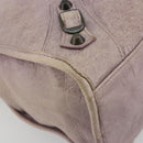 BALENCIAGA The City Hand Bag Leather 2way Purple 115748 Auth 184981SM-13