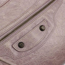 BALENCIAGA The City Hand Bag Leather 2way Purple 115748 Auth 184981SM-18