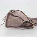 BALENCIAGA The City Hand Bag Leather 2way Purple 115748 Auth 184981SM-4
