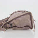 BALENCIAGA The City Hand Bag Leather 2way Purple 115748 Auth 184981SM-5