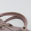 BALENCIAGA The City Hand Bag Leather 2way Purple 115748 Auth 184981SM-8