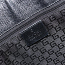 GUCCI Tote Bag Canvas Black Gold 002 1109 Auth 184982-15