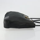 GUCCI Tote Bag Canvas Black Gold 002 1109 Auth 184982-4