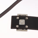 FENDI Zucca Canvas Mamma Baguette Shoulder Bag Beige Silver Auth 184984SAV-9