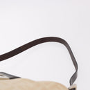 FENDI Zucca Canvas Mamma Baguette Shoulder Bag Beige Silver Auth 184984SAV-8