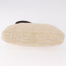 FENDI Zucca Canvas Mamma Baguette Shoulder Bag Beige Silver Auth 184984SAV-5