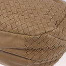 BOTTEGA VENETA INTRECCIATO Shoulder Bag Leather Beige 125787 Auth 184985SV-16