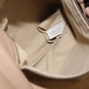 BOTTEGA VENETA INTRECCIATO Shoulder Bag Leather Beige 125787 Auth 184985SV-21