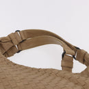 BOTTEGA VENETA INTRECCIATO Shoulder Bag Leather Beige 125787 Auth 184985SV-8