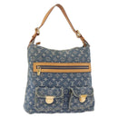 LOUIS VUITTON Monogram Denim Buggy GM Shoulder Bag Blue M95048 LV Auth 184988V-1