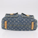 LOUIS VUITTON Monogram Denim Buggy GM Shoulder Bag Blue M95048 LV Auth 184988V-10