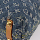 LOUIS VUITTON Monogram Denim Buggy GM Shoulder Bag Blue M95048 LV Auth 184988V-14
