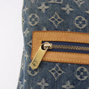 LOUIS VUITTON Monogram Denim Buggy GM Shoulder Bag Blue M95048 LV Auth 184988V-16