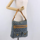LOUIS VUITTON Monogram Denim Buggy GM Shoulder Bag Blue M95048 LV Auth 184988V-25