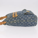 LOUIS VUITTON Monogram Denim Buggy GM Shoulder Bag Blue M95048 LV Auth 184988V-6