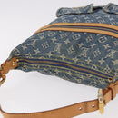 LOUIS VUITTON Monogram Denim Buggy GM Shoulder Bag Blue M95048 LV Auth 184988V-7