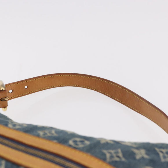 LOUIS VUITTON Monogram Denim Buggy GM Shoulder Bag Blue M95048 LV Auth 184988V