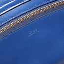 Chloe Tote Bag Leather Blue Gold Auth 184989A-17