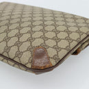 GUCCI GG Supreme Clutch Bag PVC Beige Gold 004 39 6092 Auth 184990-15
