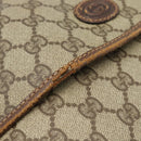 GUCCI GG Supreme Clutch Bag PVC Beige Gold 004 39 6092 Auth 184990-8