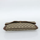 GUCCI GG Supreme Clutch Bag PVC Beige Gold 004 39 6092 Auth 184990-6