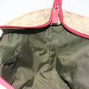 GUCCI GG Canvas Sherry Line Hand Bag Beige Gold 131230 Auth 184991A-20