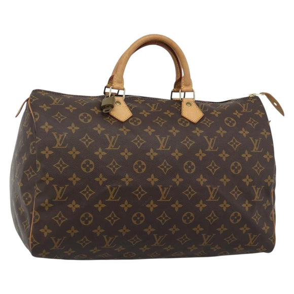 LOUIS VUITTON Monogram Speedy 40 Hand Bag M41522 LV Auth 184995V