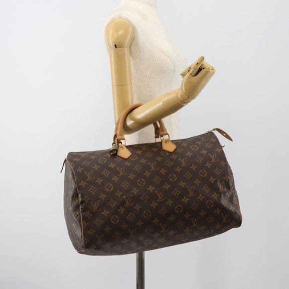 LOUIS VUITTON Monogram Speedy 40 Hand Bag M41522 LV Auth 184995V