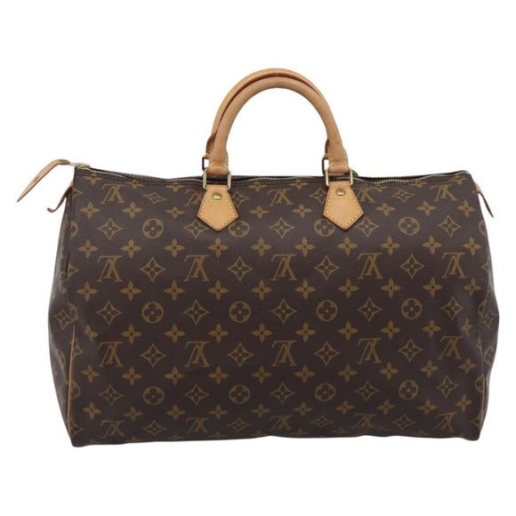 LOUIS VUITTON Monogram Speedy 40 Hand Bag M41522 LV Auth 184995V
