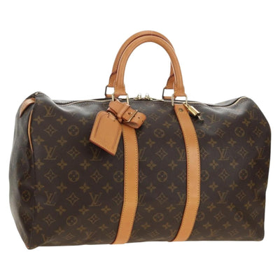 LOUIS VUITTON Monogram Keepall 45 Boston Bag M41428 LV Auth 184996V