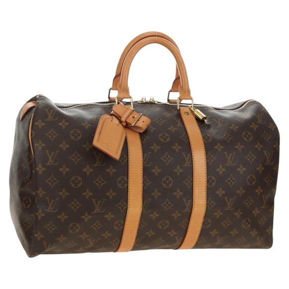 LOUIS VUITTON Monogram Keepall 45 Boston Bag M41428 LV Auth 184996V