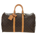 LOUIS VUITTON Monogram Keepall 45 Boston Bag M41428 LV Auth 184996V-13