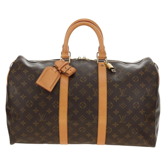LOUIS VUITTON Monogram Keepall 45 Boston Bag M41428 LV Auth 184996V